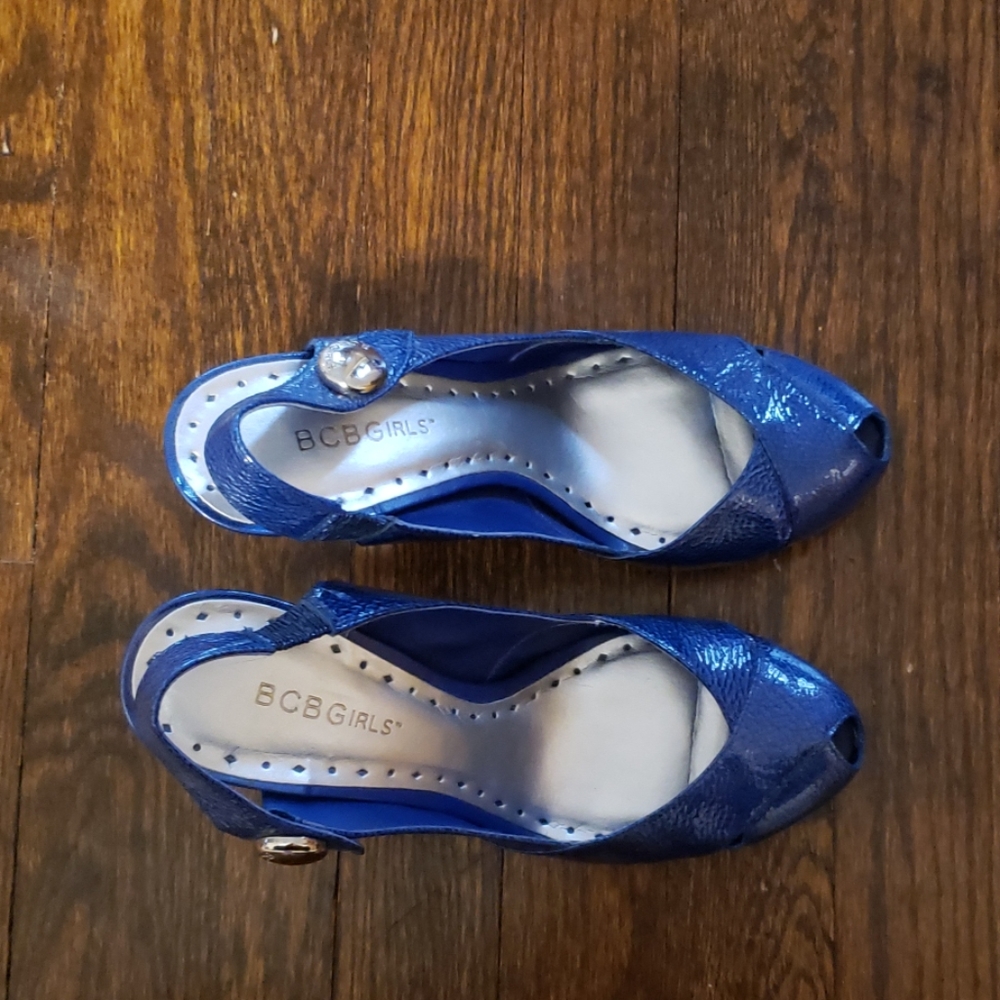 Mettalic blue platforms by BCBGgirls